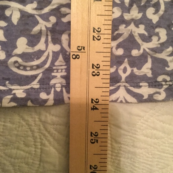 Caribbean Joe LG navy, white long sleeve top - Picture 5 of 8